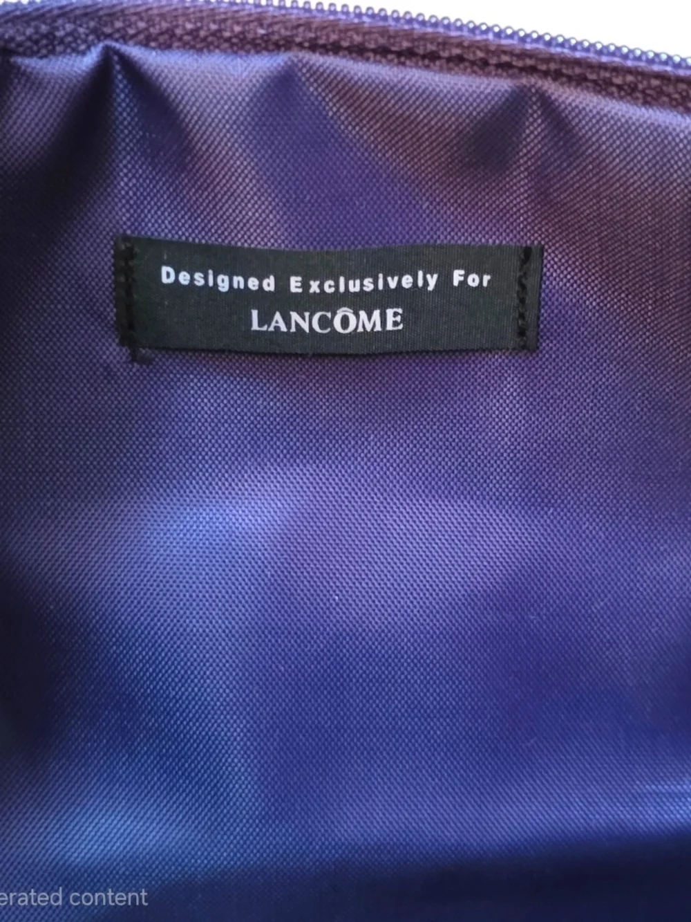 Lancôme Purple Cosmetic Pouch